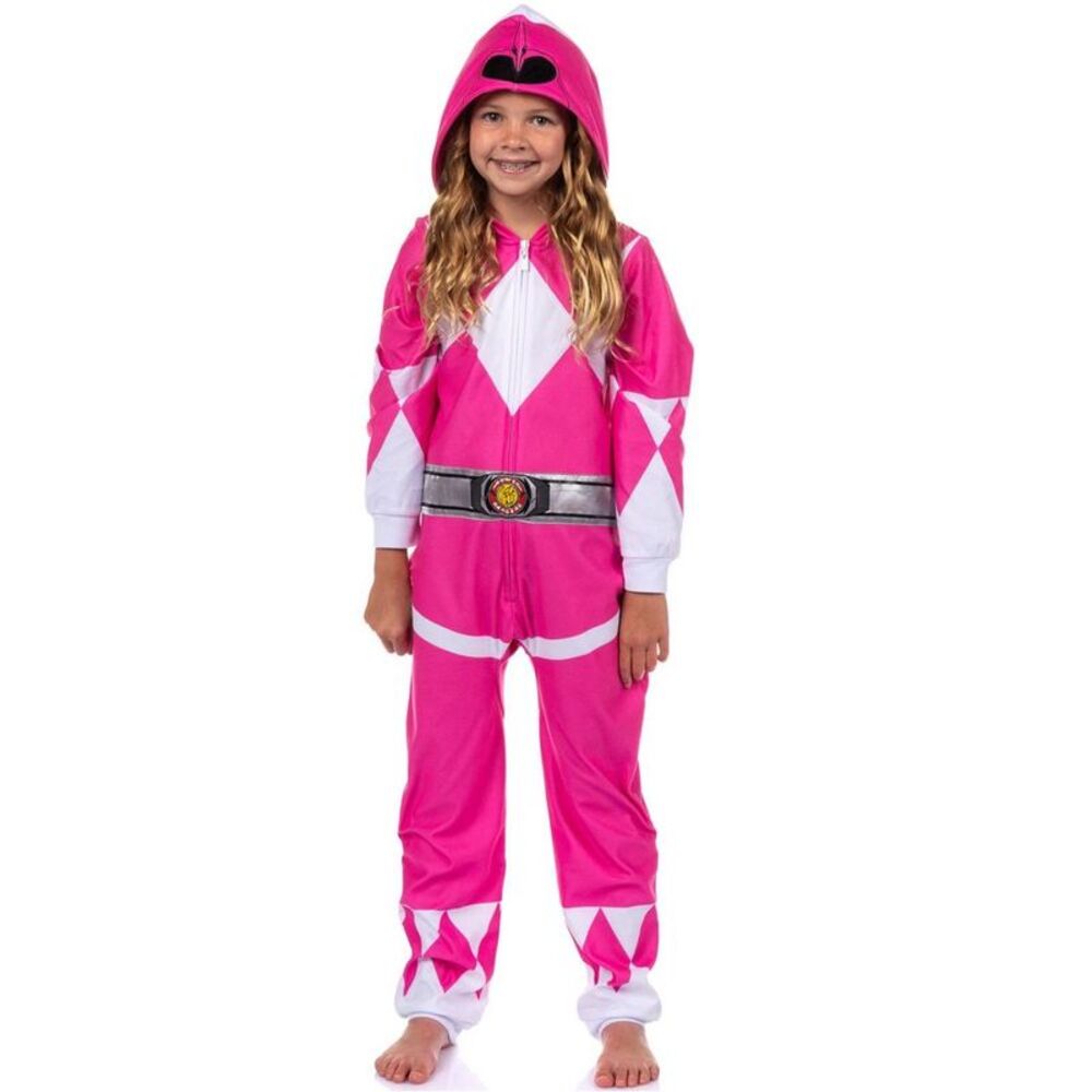 Mighty Morphin Power Rangers Girls' Character Union Suit Sleep Pajama